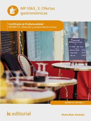 cover image of Ofertas gastronómicas. HOTR0110